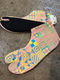 TABI SOCKS イエローブルー幾何学