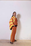 CK4 幾何学オレンジ片身替