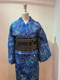 [ゼブゼブ　ブルー」菱屋カレンブロッソ X ROBE JAPONICA コラボ浴衣