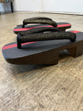 シコロ千両　桐下駄 BLACK/RED