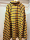 Inverness coat mastard check/khaki