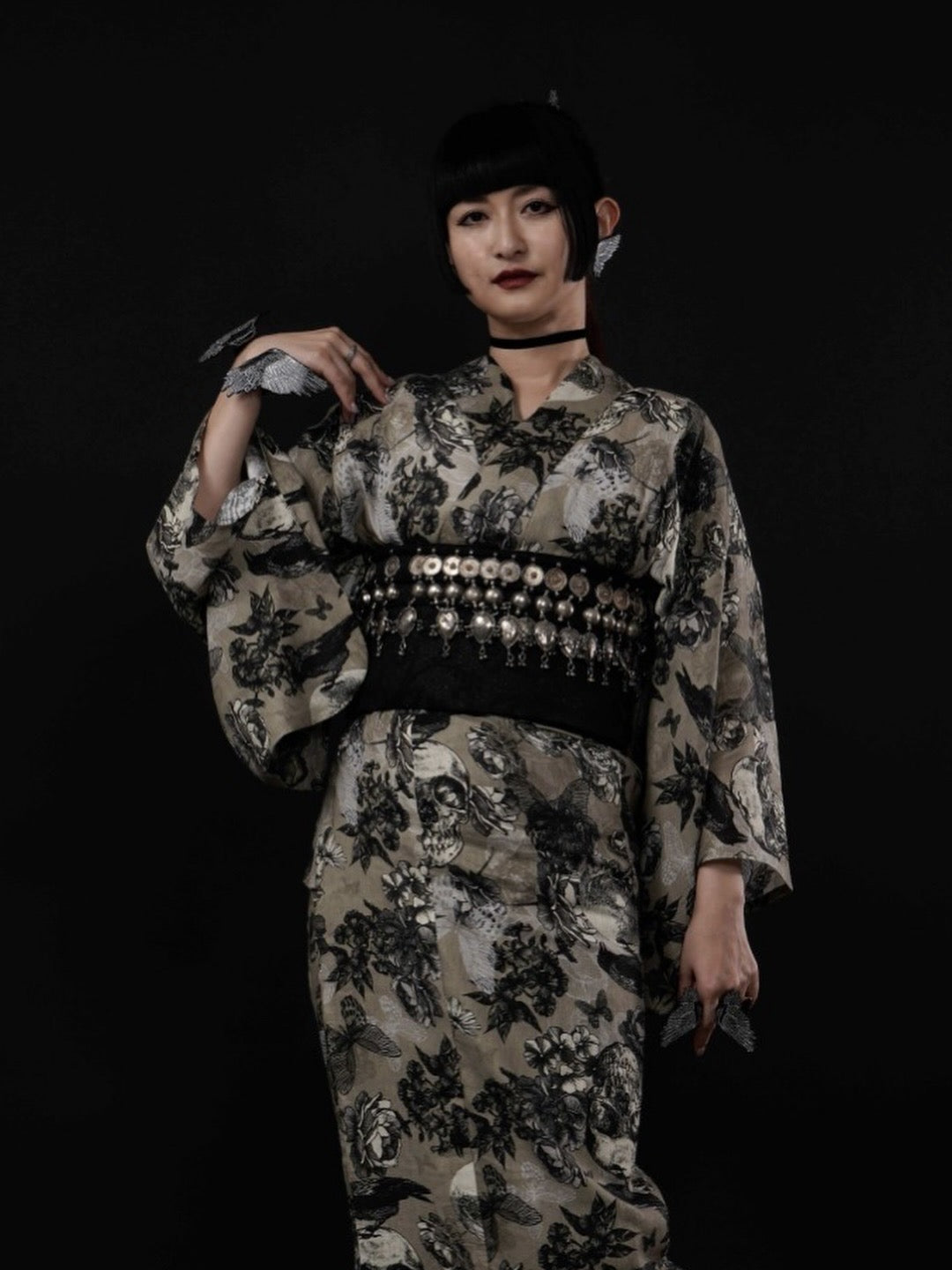 L17 髑髏にカラス – ROBE JAPONICA ONLINE SHOP