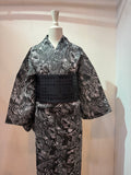 [ゼブゼブ　黒」菱屋カレンブロッソ X ROBE JAPONICA コラボ浴衣