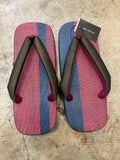 シコロ右近 桐下駄 DARK RED/NAVY