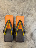 カフェぞうり レディース BROWN/ORANGE 角型