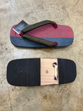 シコロ右近 桐下駄 DARK RED/NAVY