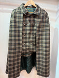 Inverness coat  brown check/khaki