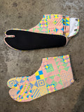TABI SOCKS イエローブルー幾何学