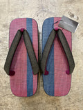 シコロ千両 桐下駄 DARK RED/NAVY