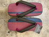 シコロ右近 桐下駄 DARK RED/NAVY
