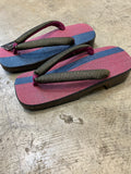 シコロ右近 桐下駄 DARK RED/NAVY