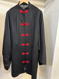 China coat  - CASHMERE BK /BK チャイナキモノコート