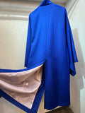 チャイナコートロング BLUE