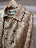 Inverness coat ベージュゴールドラメ