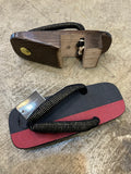 シコロ千両　桐下駄 BLACK/RED