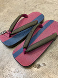 シコロ右近 桐下駄 DARK RED/NAVY