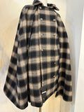 Inverness coat LONG  -BW/GRN