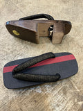 シコロ千両　桐下駄 BLACK/RED