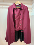 Inverness coat BYRGUNDY
