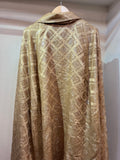 Inverness coat ベージュゴールドラメ