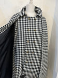 Inverness coat LONG  -tweed #2 White black