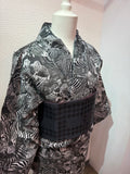 [ゼブゼブ　黒」菱屋カレンブロッソ X ROBE JAPONICA コラボ浴衣