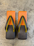 カフェぞうり レディース BROWN/ORANGE 角型