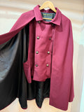Inverness coat BYRGUNDY