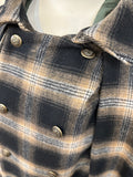 Inverness coat LONG  -BW/GRN