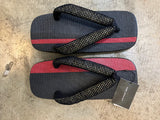 シコロ右近 桐下駄 BLACK/RED