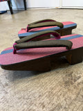 シコロ千両 桐下駄 DARK RED/NAVY