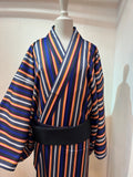 J09 ジャージ単衣　マルチストライプ