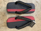 シコロ右近 桐下駄 BLACK/RED
