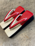 カフェぞうり レディース RED/BEIGE 角型