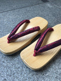 桐下駄 右近 レッドパイソン