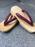 桐下駄 右近 レッドパイソン