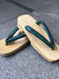 桐下駄 右近 グリーンパイソン