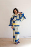 cameio X ROBE JAPONICA コラボ浴衣 bandana blue