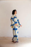 cameio X ROBE JAPONICA コラボ浴衣 bandana blue
