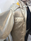 Down haori jacket Champagne gold