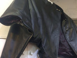 Moto jacket leather haori BLACK ライダースジャケット シングル