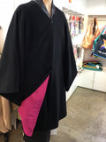 cache-coeur coat Black カシュクールコート