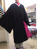 cache-coeur coat Black カシュクールコート