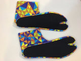 Tabisocks geometric blue