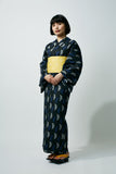 Yukata -Navy feather