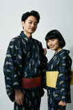 Yukata -Navy feather
