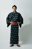 Yukata -Navy feather