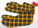 Tabisocks tartan check yellow