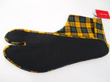Tabisocks tartan check yellow