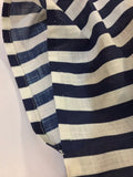 ギザギザボーダー片身替 stripe asymmetry